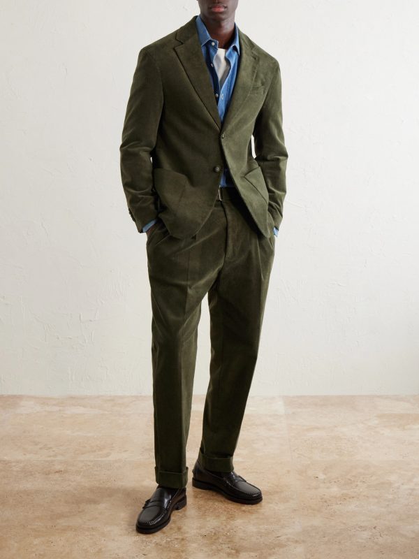 Michel Cotton-Blend Corduroy Suit Jacket - OU Michel Cotton-Blend Corduroy Suit Jacket - OU