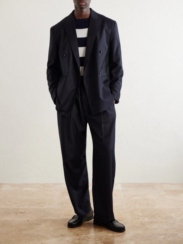 Nilson Straight-Leg Wool, Cashmere and Silk-Blend Suit Trousers - OU Nilson Straight-Leg Wool, Cashmere and Silk-Blend Suit Trousers - OU