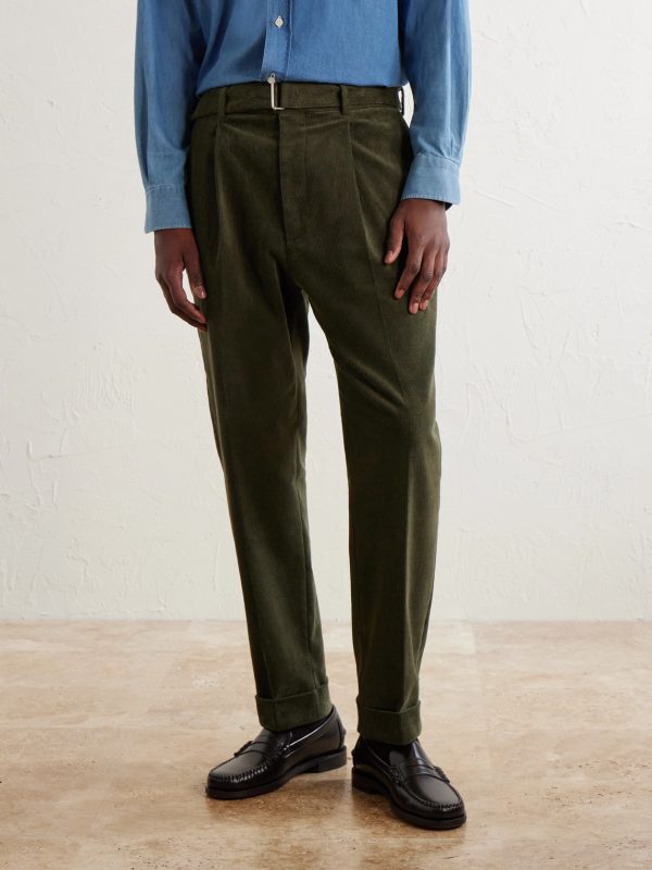 Hugo Straight-Leg Cotton-Blend Corduroy Trousers - FR Hugo Straight-Leg Cotton-Blend Corduroy Trousers - FR