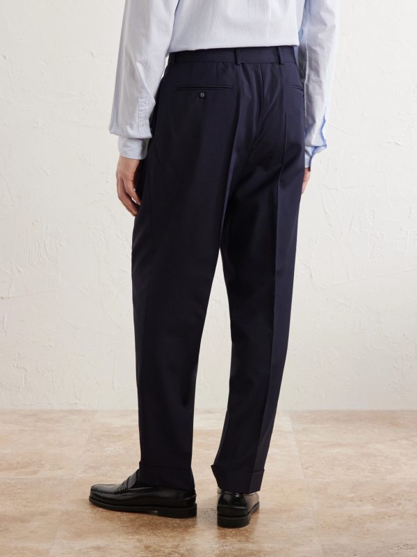 Hugo Straight-Leg Pleated Virgin Wool Trousers - BK Hugo Straight-Leg Pleated Virgin Wool Trousers - BK