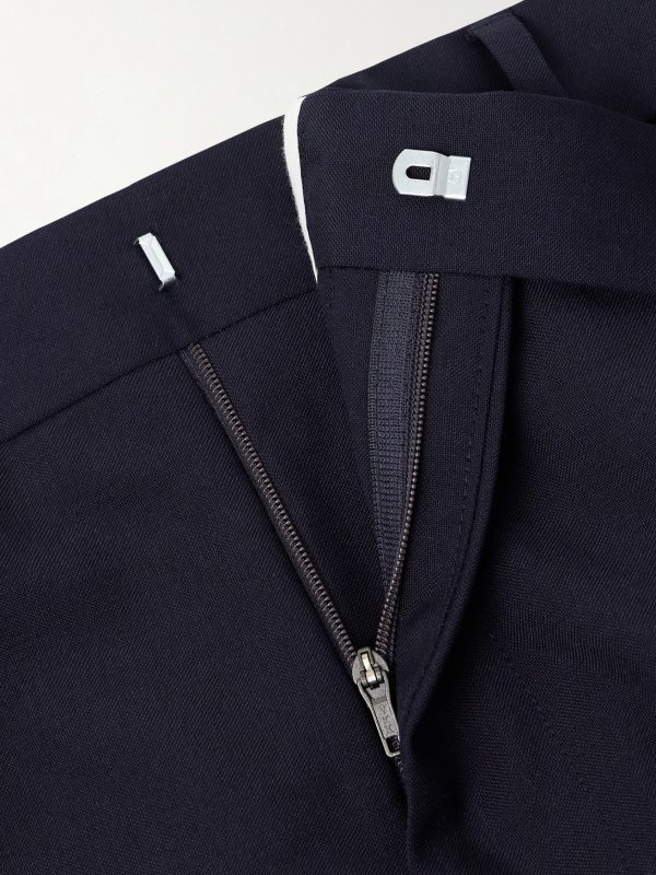 Hugo Straight-Leg Pleated Virgin Wool Trousers - E1 Hugo Straight-Leg Pleated Virgin Wool Trousers - E1