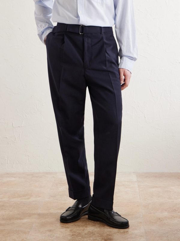 Hugo Straight-Leg Pleated Virgin Wool Trousers - FR Hugo Straight-Leg Pleated Virgin Wool Trousers - FR