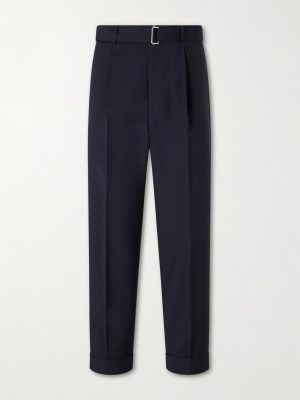 Hugo Straight-Leg Pleated Virgin Wool Trousers Hugo Straight-Leg Pleated Virgin Wool Trousers