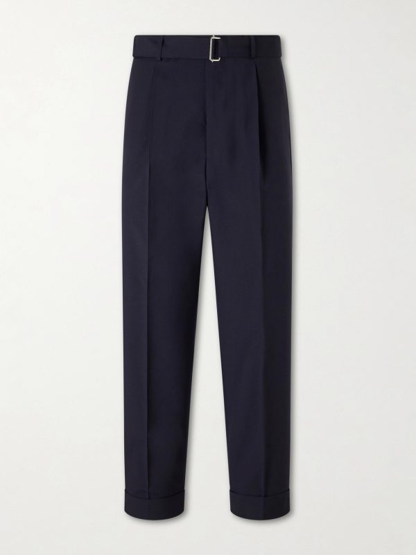 Hugo Straight-Leg Pleated Virgin Wool Trousers Hugo Straight-Leg Pleated Virgin Wool Trousers
