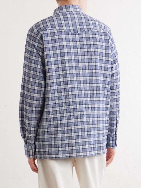 Arsene Checked Cotton-Blend Shirt - BK Arsene Checked Cotton-Blend Shirt - BK