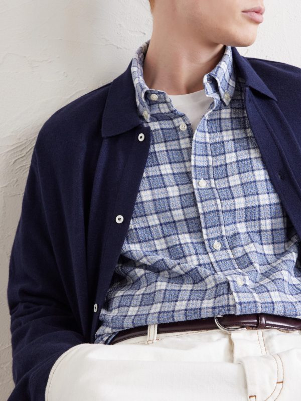 Arsene Checked Cotton-Blend Shirt - CU Arsene Checked Cotton-Blend Shirt - CU