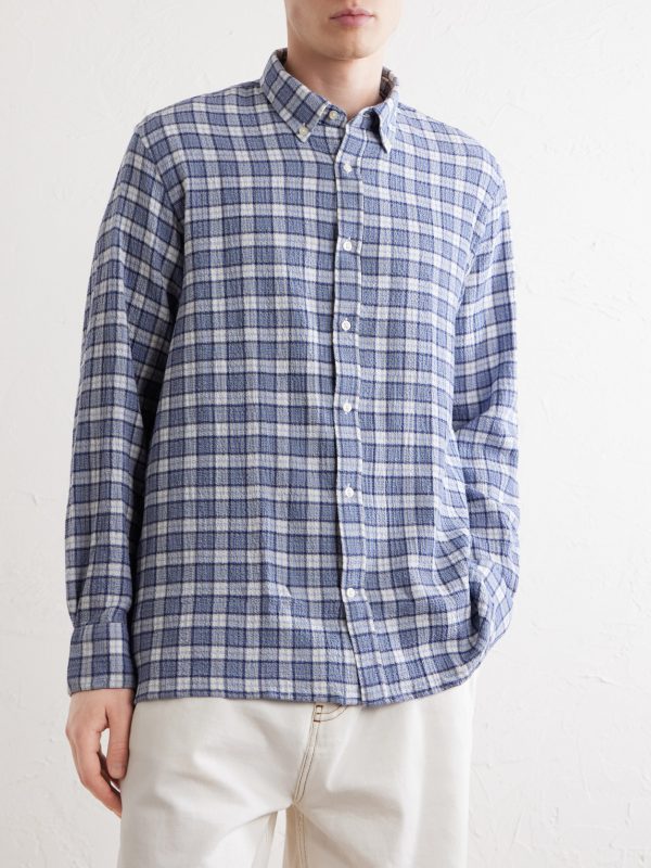 Arsene Checked Cotton-Blend Shirt - FR Arsene Checked Cotton-Blend Shirt - FR