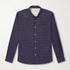 Benoit Checked Cotton-Blend Voile Shirt Benoit Checked Cotton-Blend Voile Shirt