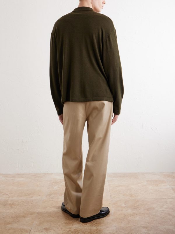 Bay Merino Wool Polo Shirt - BK