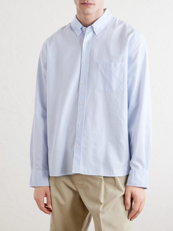 Striped Cotton Oxford Shirt - FR