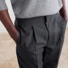 Drew Tapered Pleated Wool Trousers - CU Drew Tapered Pleated Wool Trousers - CU