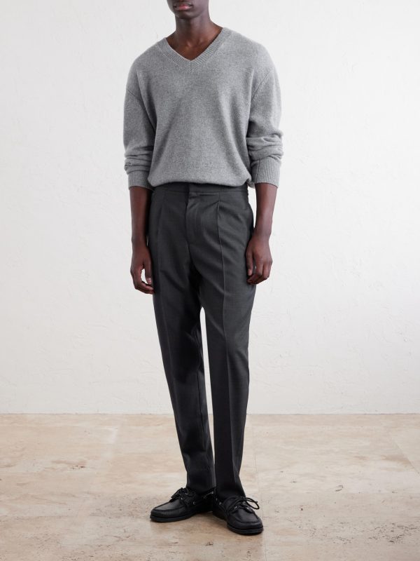 Drew Tapered Pleated Wool Trousers - OU Drew Tapered Pleated Wool Trousers - OU