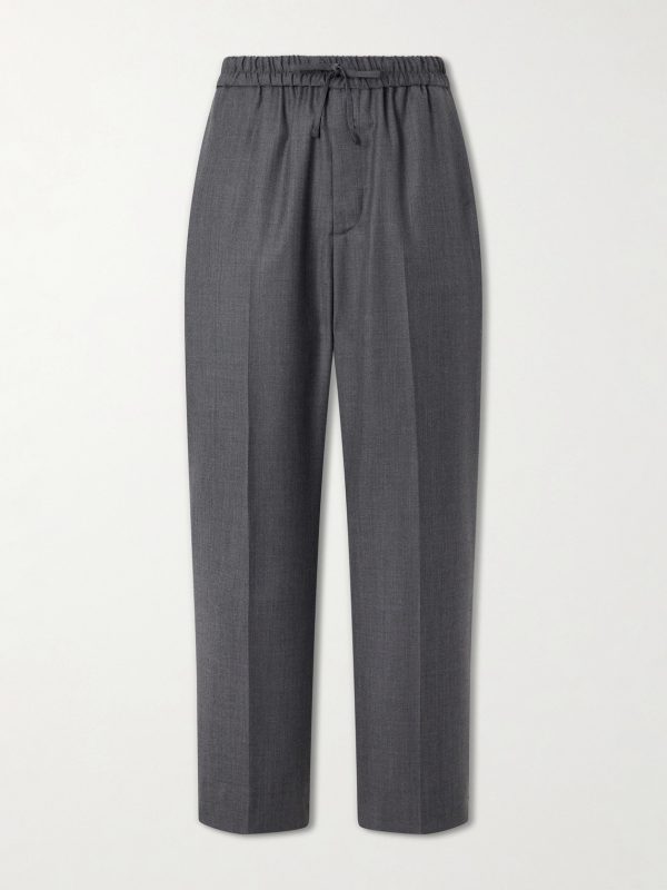 Nilson Straight-Leg Wool, Cashmere and Silk-Blend Suit Trousers
