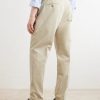 Straight-Leg Pleated Cotton-Twill Chinos - BK