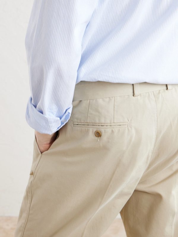 Straight-Leg Pleated Cotton-Twill Chinos - CU