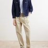 Straight-Leg Pleated Cotton-Twill Chinos - OU