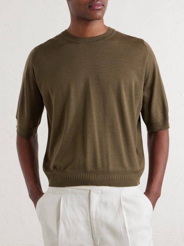 + Bill Nighy Merino Wool T-Shirt - FR + Bill Nighy Merino Wool T-Shirt - FR