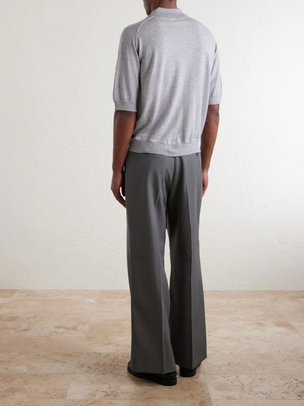 + Bill Nighy Merino Wool Polo Shirt - BK + Bill Nighy Merino Wool Polo Shirt - BK