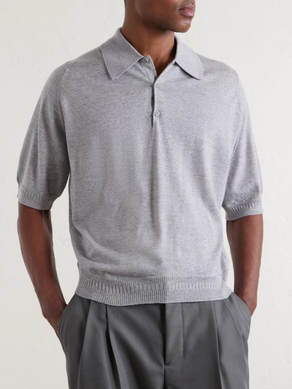 + Bill Nighy Merino Wool Polo Shirt - FR + Bill Nighy Merino Wool Polo Shirt - FR