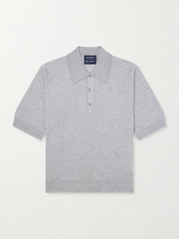+ Bill Nighy Merino Wool Polo Shirt + Bill Nighy Merino Wool Polo Shirt
