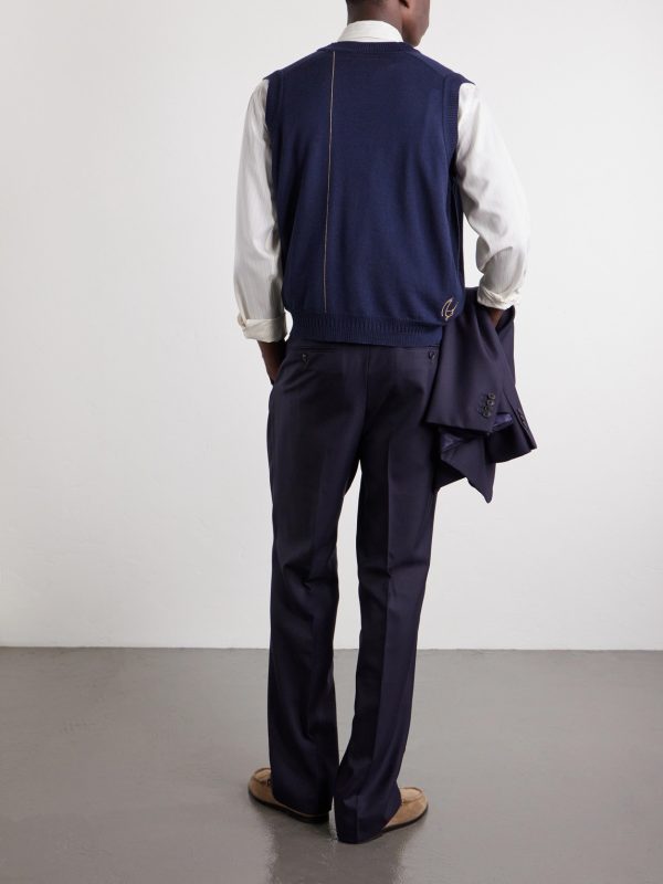 + Bill Nighy Merino Wool Vest - BK + Bill Nighy Merino Wool Vest - BK