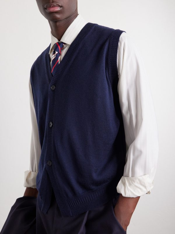 + Bill Nighy Merino Wool Vest - CU + Bill Nighy Merino Wool Vest - CU