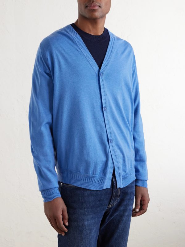 + Bill Nighy Merino Wool Cardigan - FR + Bill Nighy Merino Wool Cardigan - FR