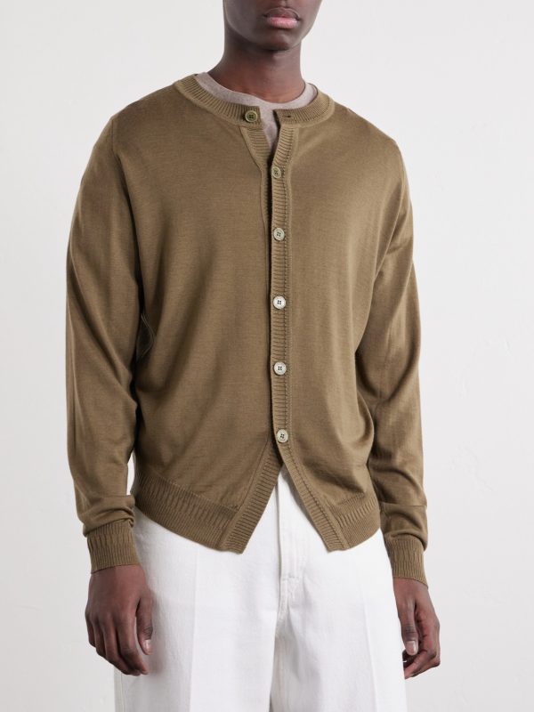 + Bill Nighy Merino Wool Cardigan - FR + Bill Nighy Merino Wool Cardigan - FR