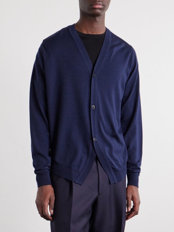 + Bill Nighy Merino Wool Cardigan - FR + Bill Nighy Merino Wool Cardigan - FR