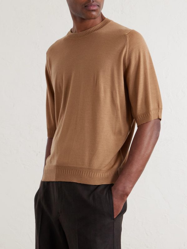 + Bill Nighy Knitted Merino Wool T-Shirt - FR + Bill Nighy Knitted Merino Wool T-Shirt - FR