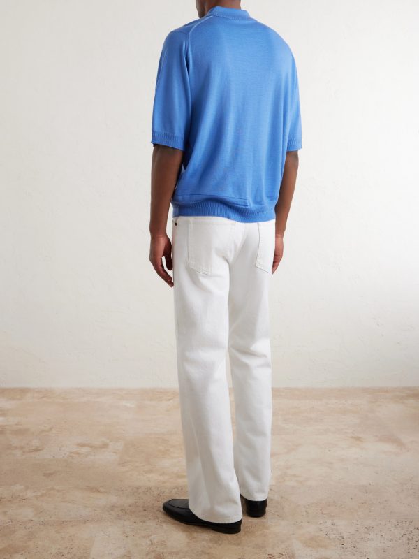 + Bill Nighy Merino Wool Polo T-Shirt - BK + Bill Nighy Merino Wool Polo T-Shirt - BK