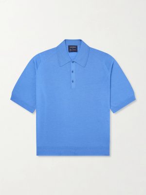 + Bill Nighy Merino Wool Polo T-Shirt