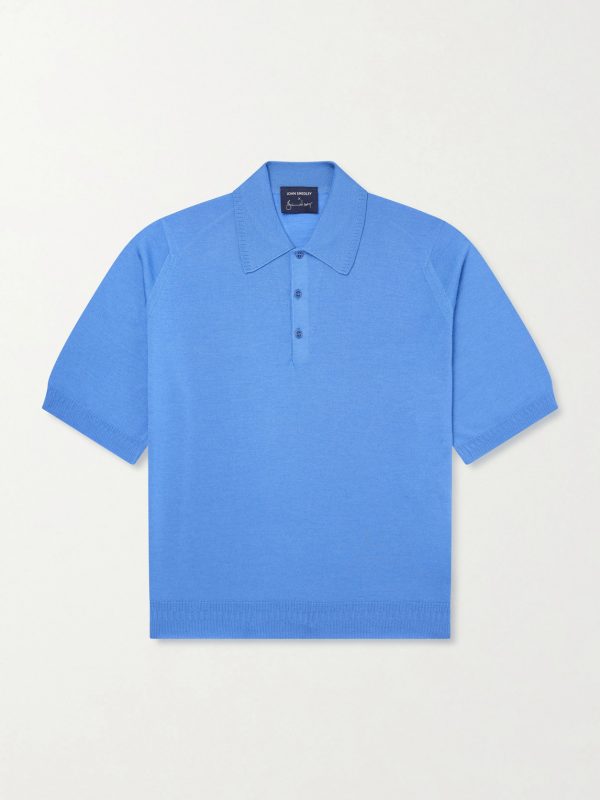 + Bill Nighy Merino Wool Polo T-Shirt + Bill Nighy Merino Wool Polo T-Shirt