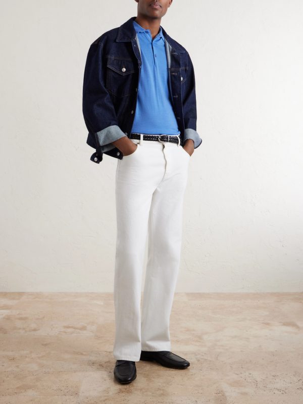 + Bill Nighy Merino Wool Polo T-Shirt - OU + Bill Nighy Merino Wool Polo T-Shirt - OU
