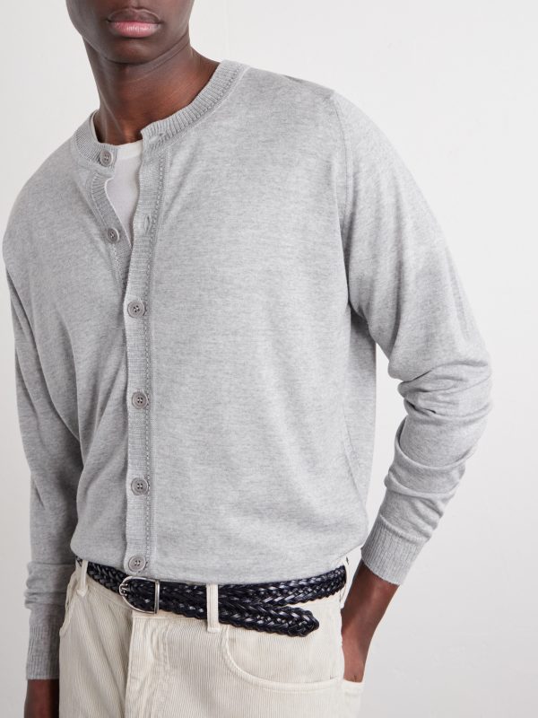 + Bill Nighy Merino Wool Cardigan - CU + Bill Nighy Merino Wool Cardigan - CU