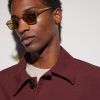 Square-Frame Gold-Tone Sunglasses - BK Square-Frame Gold-Tone Sunglasses - BK