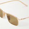 Square-Frame Gold-Tone Sunglasses - CU Square-Frame Gold-Tone Sunglasses - CU