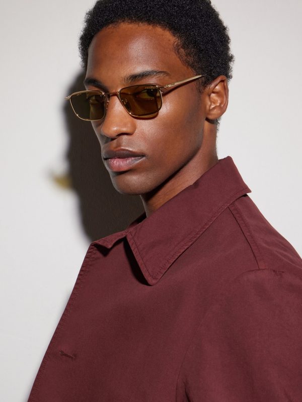 Square-Frame Gold-Tone Sunglasses - OU Square-Frame Gold-Tone Sunglasses - OU