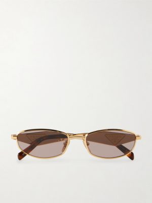 Round-Frame Gold-Tone and Acetate Sunglasses Round-Frame Gold-Tone and Acetate Sunglasses