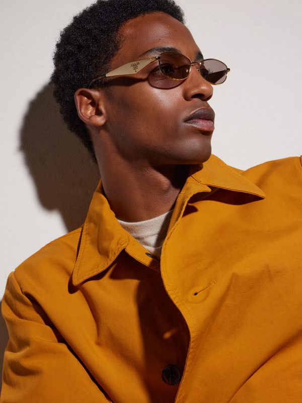 Round-Frame Gold-Tone and Acetate Sunglasses - OU
