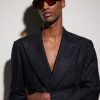 Square-Frame Acetate Sunglasses - BK