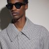 Round-Frame Acetate Sunglasses - BK Round-Frame Acetate Sunglasses - BK