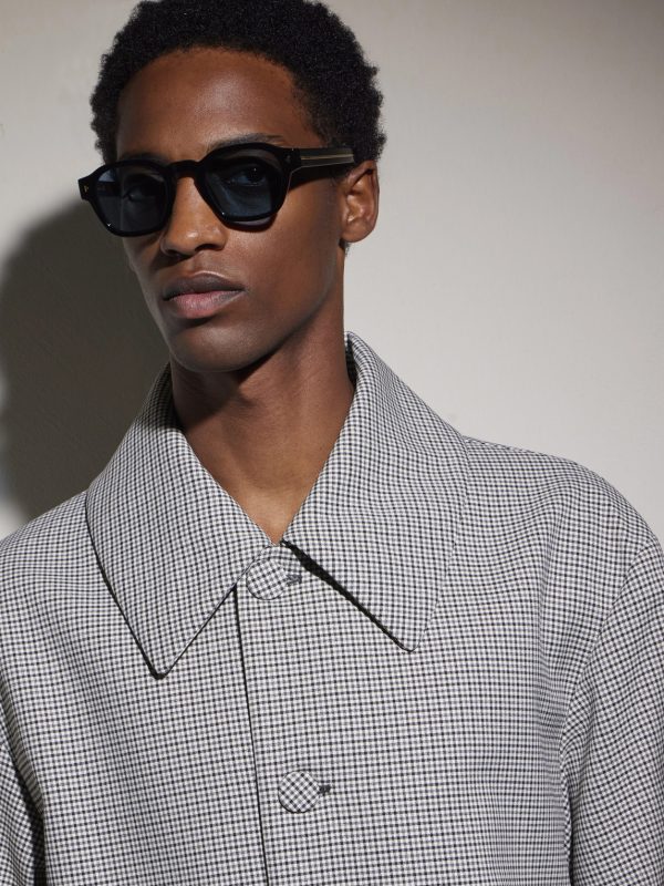 Round-Frame Acetate Sunglasses - BK Round-Frame Acetate Sunglasses - BK