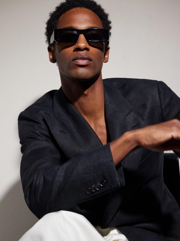 Square-Frame Acetate Sunglasses - BK Square-Frame Acetate Sunglasses - BK