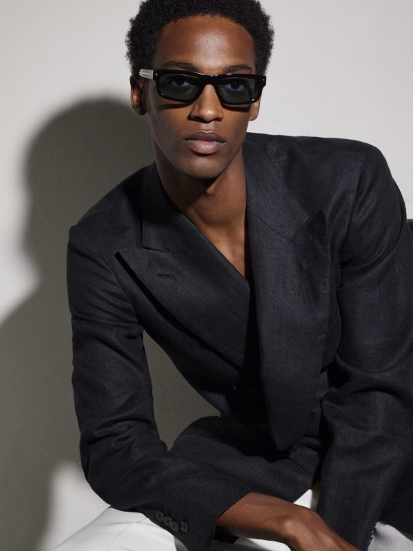 Square-Frame Acetate Sunglasses - BK Square-Frame Acetate Sunglasses - BK