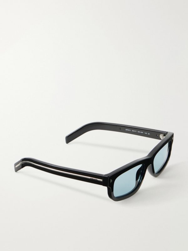 Square-Frame Acetate Sunglasses - FR Square-Frame Acetate Sunglasses - FR