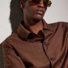 Square-Frame Gold-Tone Sunglasses - BK Square-Frame Gold-Tone Sunglasses - BK