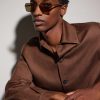 Square-Frame Gold-Tone Sunglasses - OU Square-Frame Gold-Tone Sunglasses - OU