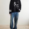 Dolphin Dreams Logo-Embroidered Cotton and Wool-Blend Sweater - OU Dolphin Dreams Logo-Embroidered Cotton and Wool-Blend Sweater - OU
