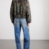Embellished Printed Cotton-Twill Bomber Jacket - BK Embellished Printed Cotton-Twill Bomber Jacket - BK